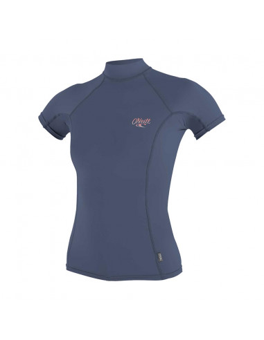 O'Neill Women's Short Sleeve UV Turtleneck Rash Vest