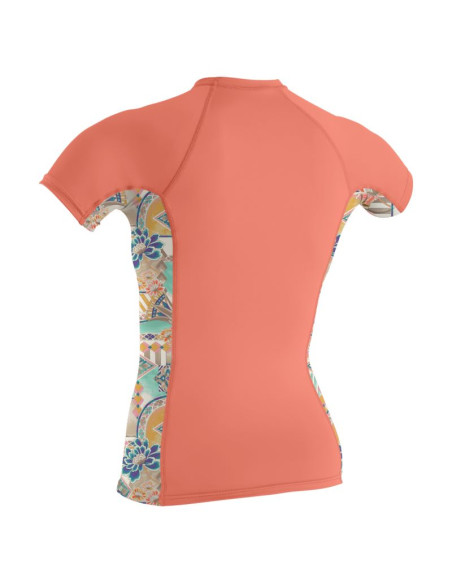 O'Neill Women's Side Print Short Sleeve Rash Vest