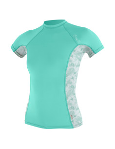 O'Neill Women's Side Print Short Sleeve Rash Vest