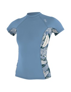 O'Neill Women's Side Print Short Sleeve Rash Vest